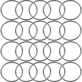 20Pcs Macrame Hoops Ring, BetterJonny 6 Inch Metal Craft Hoops Black Dream Catcher Rings Wreath Hoop Rings for Home Decorations