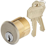 Baldwin 8323 11/4 Inch Mortise Cylinder C Keyway, Lifetime Satin Nickel
