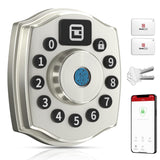 Geek Smart Door Lock with Keypad, Fingerprint Door Knob with App, Smart Deadbolt Lock, Keyless Entry Fingerprint Deadbolt for Fr