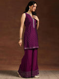 Libas Women'S Silk Blend Kurta Set (36840 Burgundy L