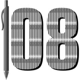 JIMMIDDA Gel Pens Bulk 0.7mm - 108 Pack Retractable Black Ink Quick-Drying for School