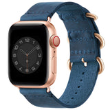 Vintage Leather Bands Compatible with Apple Watch Band 38mm 40mm 41mm 42mm 44mm 45mm 49mm,Genuine Leather Retro Strap Compatible