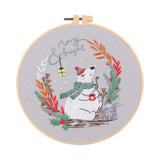 Ecomistiq Embroidery Starter Kit Supplies Creative Decorative Gift Craft Set Polar | Stitch Kits | Hand Embroidery Kits | Embroi