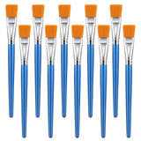 10 Pcs Flat Paint Brushes for Acrylic Painting, 1 Inch Art Paint Brushes Artist Painting Brush for Acrylic Watercolor Oil Detail