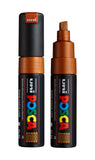 posca uni PC-8K Water-Based Paint Markers, Broad Tip (8mm), Bronze, 2 Count