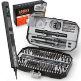 KELIN 156 in 1 Electric Screwdriver, Precision Power Screwdriver Set, 5 Torque Levels&140 S2 Steel Magnetic Bits, Gifts for Men,
