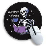 Gctriki Funny Skull Mouse Pad, 8.6 Round Mousepad with Stitched Edge & Non-Slip Base, Comfortable Mouse Pads for Computer Laptop