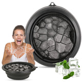 Face Ice Bath Bowl Face Bowl for Ice With Built-In Icetray, Foldable Ice Bath Bowl, Icetray for Home Ice Water Facials, Facial I