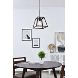 Living District Resolute 1-Light Mid-Century Metal Pendant In Black