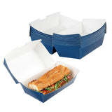 Restaurantware Bio Tek 6.7 x 3.5 x 3.5 Inch Clamshell Food Containers 100 Disposable Sandwich Containers - Hinged Lid Tab-Lock C
