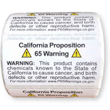 Prop 65 California Warning Labels 500 Count Roll | 1 by 2 Inch Size | Perforated Lines Between Labels for Easy Separating | Perf