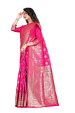 Sugathari Womens Banarasi Saree Pure Kanjivaram Silk Saree Soft New Ladies 2023 Design Wear Pattu Sarees Latest Cotton Party Sari Collections With Blouse Piece For Wedding Sadi (Pari S-2 Rani)