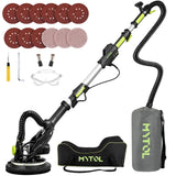 MYTOL Drywall Sander, 7.2A Electric Drywall Sander with Vacuum Dust Collection, LED Light, 6 Variable Speed Digital Display 900-