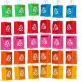 Anumala Jute Gift Bags with Ganesh and Kolam Art Print, Thamboolam Return Gift for Wedding Birthday and Event Gifting, Natural J