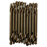 Gxcdizx Double Ended Drill Bit Set - Pack of 10 M35 1/8 Cobalt Twist Drill Bits