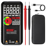 BSIDE Smart Digital Multimeter 9999 Counts Pocket Voltmeter, Rechargeable with 3 Results Display, Capacitance Diode Duty Cycle R
