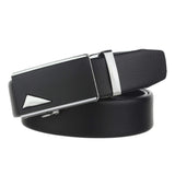 Zacharias MenS Faux Leather Belt Autolock Buckle Ax5305 (Black; Free Size)