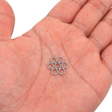 THREENEST 1000PCS 6mm 1mm Thickness 18 Gauge Stainless Steel Jump Rings, Unwelded Metal Round O Rings for Necklace Bracelet Keyc