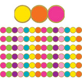 Confetti Circles Die-Cut Border Trim, 35 Feet Per Pack, 6 Packs