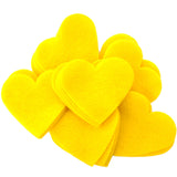 Playfully Ever After 3 Inch 28pc Felt Hearts (Yellow)