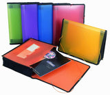 Filexec Single Pocket Expanding File, Letter, Elastic Closure, Assorted, Pack of 6 (501253429)