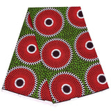 BintaRealWax African Fabric 100% Cotton African Ankara Print Fabric 6 Yards One Piece 1541