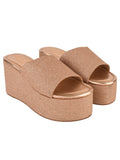 Shoetopia Embellished Shimmer Detailed Pink Platform Heels For Women & Girls /Uk6,Pink,6,B0C3RM1813