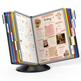 YCNEW Desk Reference Organizer, Document Display Holder, Colored/Vertical
