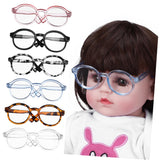 IMIKEYA Doll Glasses for 18 Inch Dolls - Set of 6 Mini Eyeglasses with Clear Lenses for Doll Dress Up