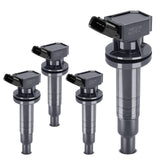 YHTAUTO Set of 4 Ignition Coil Packs Replacement for Toyota Corolla 2000-2008, Matrix 2003-2008, Celica Mr2 Spyder Pontiac Vibe