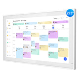Digital Calendar, 21.5 Inch Electronic Calendar & Chore Chart, Smart Family Organizer with Interactive Touchscreen Display, Wall