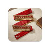 Vama Embroidery Fabric Cloth Crystal Stone Saree Waist Belt Stretchable Kamarpatta Kamardhani Kamarband Kamarbandh Kamar Ka Patt