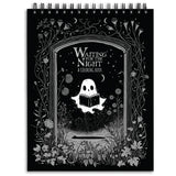 ConQuest Journals Waiting for the Night Coloring Book, Bookish-Themed Gothic-Inspired Color Pages, 30 Perforated Premium 160 gsm