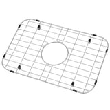 LQS Stainless Steel Sink Protectors, Kitchen Sinks Grid 18 7/8 x 12 5/8 with Center Drain Hole for Single Bowl, Sink Protector,