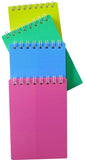 Imprint Pocket Size Wire Bound Spiral Note Pad Pack Of 4 Pc. Ruled 70 Gsm Wite Paper Inside (60 Sheets/120 Pages). Hard Plasti