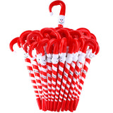 Outus 40 Pieces Christmas Candy Cane Pens Bulk Snowman Umbrella Cane Black Ink Ballpoint Pens for Christmas Xmas Holiday Party G