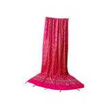 WomenS Hot Pink Ethnic Printed Cotton Scarf With Tassels Soft Lightweight Dupatta/Stole/Shawl For All Occasions (Pack Of 1)