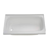 Lippert Replacement 24 x 40 White Bathtub with Left Drain, Scratch-Resistant ABS Acrylic for RVs, Travel Trailers, 5th Wheels, M