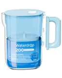 Waterdrop PT12B Small 6Cup Water Filter Pitcher for Mini Fridge, Blue