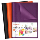 NACHLYNN 90 Sheets Halloween Tissue Paper Bulks 14 x 20inch Halloween Gift Wrapping Paper for Crafts Packaging Floral Pompoms Co