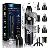 Aiefeya Nose Trimmer for Men & Women, Professional Eyebrow & Facial Hair Remover, IPX7 Waterproof, USB Rechargeable, Easy Cleani