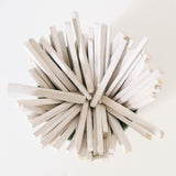 BeYOUtiholics 50 Pcs, White Slate Pencils, Cut From Natural Stone, For Writing, Soil removed Edible, Limestone Chalk Sticks for pica, 3 layer packaging