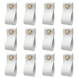 Hiili & Kaala Leather Dresser Knobs, 12 Pack Knobs for Dresser Drawers, Soft Drawer Knobs Upgrade The Look of Furniture, Perfect