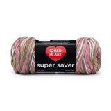 Red Heart Super Saver Economy Yarn, Pink Camo