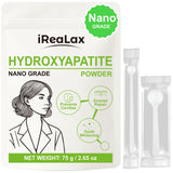 iReaLax 100% Pure Nano Hydroxyapatite Powder 75g (2.65 oz) | Nano Grade unflavored Hydroxyapatite Crystals for Teeth | DIY Formu