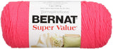 Bernat Super Value Yarn, 7 oz, Gauge 4 Medium Worsted, Peony Pinky
