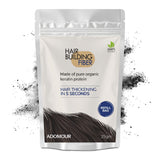 Adomour Hair Building Fiber Refill Pack 25G (Black) | Keratin Hair Fibers Refill Bag For Men & Women | Hair Styling Accessory Fo