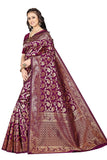 Sugathari Womens Banarasi Saree Pure Kanjivaram Silk Saree Soft New Ladies 2023 Design Wear Pattu Sarees Latest Cotton Party Sari Collections With Blouse Piece For Wedding Sadi (Sam Pari-164 Purple)