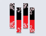 woopme Set of 5 Magnetic Pink Blossom Flowers Design Bookmark for Book Lovers Readers Students Gift Magnetic Page Clips Folding