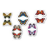woopme Set of 5 Magnetic Shiny Butterfly Bookmark for Book Lovers Readers Students Gift Magnetic Page Clips Folding